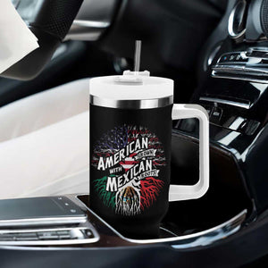 American Grown With Mexican Roots Tumbler With Handle TS09 Print Your Wear