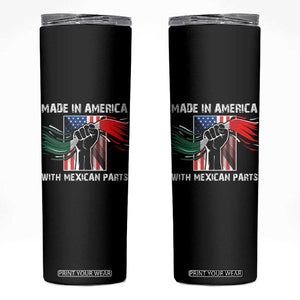 Made In America with Mexican Parts Skinny Tumbler TS09 Black Print Your Wear