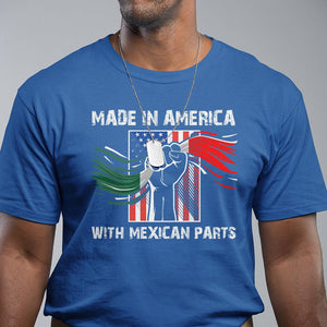Made In America with Mexican Parts T Shirt TS09 Royal Blue Printyourwear