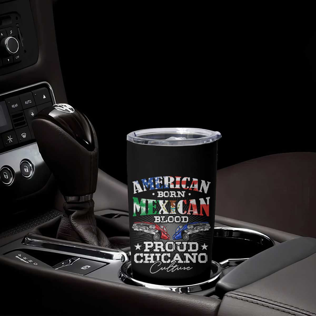 American Born Mexican Blood Proud Chicano Culture Lowrider Tumbler Cup TS09 Print Your Wear