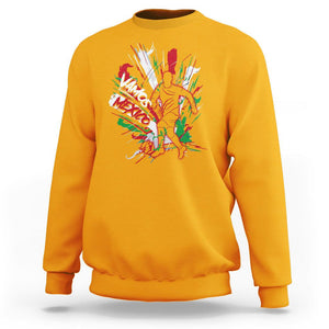 Mexican Soccer Fan Sweatshirt Vamos Mexico Football Fans TS09 Gold Printyourwear