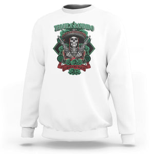 Tequila Bandido Funny Drinking Mexican Skeleton Sombrero Sweatshirt TS09 White Printyourwear