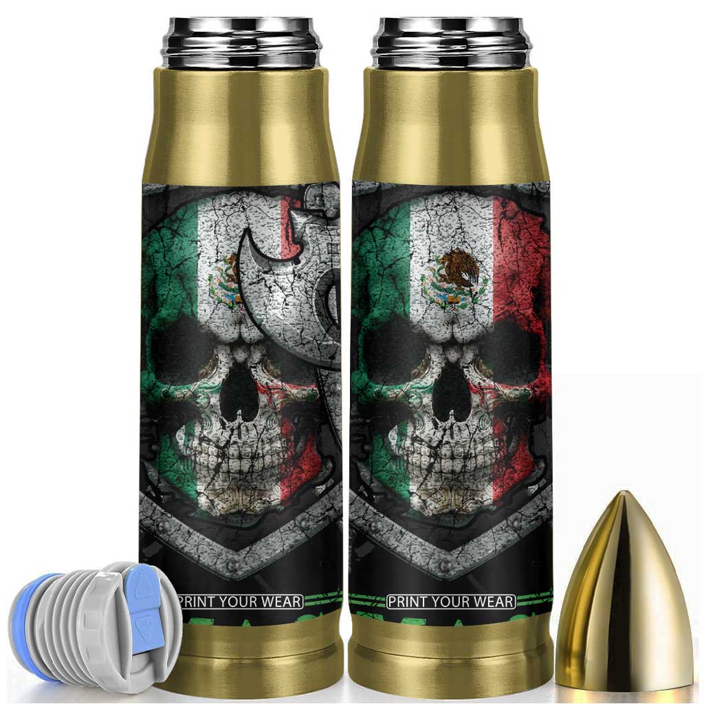Mexican Dad Bullet Tumbler El Papa Mas Chingon Mexico Father's Day TS09 Black Print Your Wear
