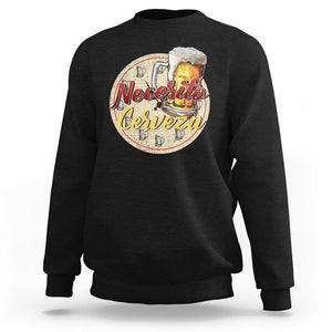 Mexican Drinking Sweatshirt Necesito Cerveza Mexico Beer Lover TS09 Black Printyourwear