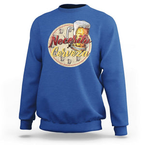 Mexican Drinking Sweatshirt Necesito Cerveza Mexico Beer Lover TS09 Royal Blue Printyourwear