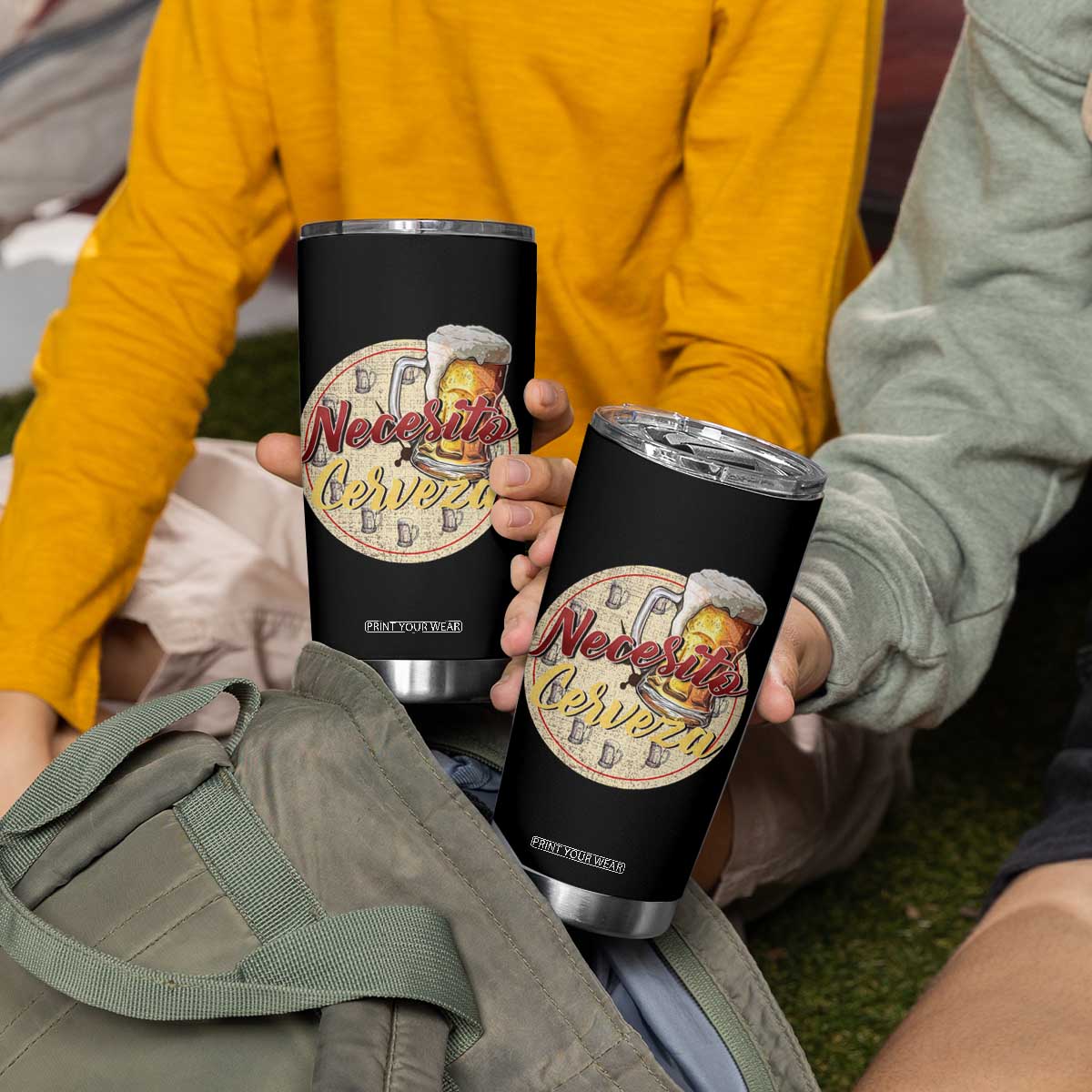 Mexican Drinking Tumbler Cup Necesito Cerveza Mexico Beer Lover TS09 Print Your Wear