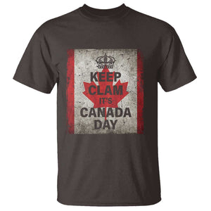 Keep Calm It's Canada Day T Shirt TS09 Dark Chocolate Print Your Wear