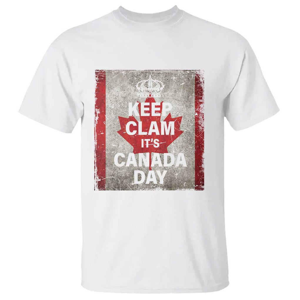 Keep Calm It's Canada Day T Shirt TS09 White Print Your Wear