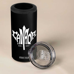 Canada Est. 1867 Maple Leaf 4 in 1 Can Cooler Tumbler TS09 Print Your Wear