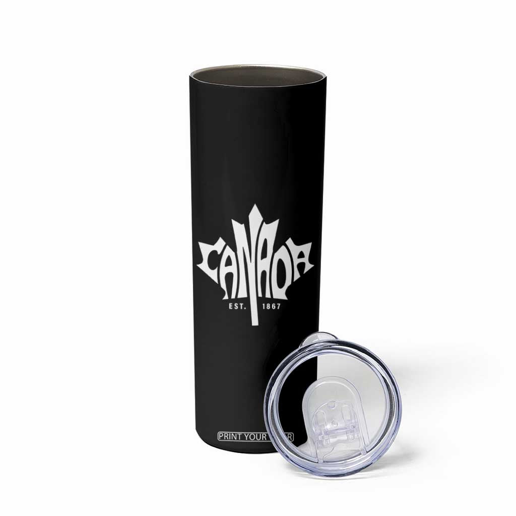 Canada Est. 1867 Maple Leaf Skinny Tumbler TS09 Print Your Wear