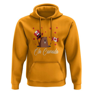 Cute Groundhog Happy Canada Day Hoodie TS09 Gold Print Your Wear