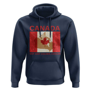 Canadian Hoodie Canada Not just Colder Cooler TS09 Navy Print Your Wear