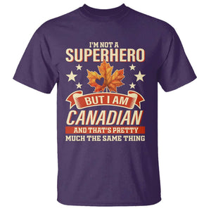 I'm Not A Superhero But I Am Canadian T Shirt TS09 Purple Print Your Wear