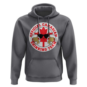 Canada Beer Lover Hoodie Official Canadian Drinking Team TS09 Charcoal Print Your Wear
