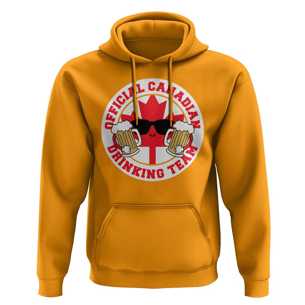 Canada Beer Lover Hoodie Official Canadian Drinking Team TS09 Gold Print Your Wear