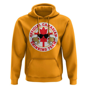 Canada Beer Lover Hoodie Official Canadian Drinking Team TS09 Gold Print Your Wear