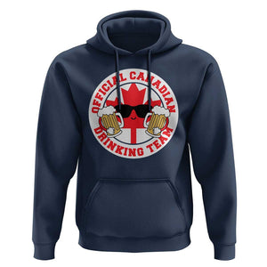 Canada Beer Lover Hoodie Official Canadian Drinking Team TS09 Navy Print Your Wear