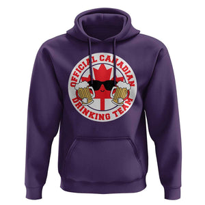 Canada Beer Lover Hoodie Official Canadian Drinking Team TS09 Purple Print Your Wear