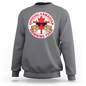 Canada Beer Lover Sweatshirt Official Canadian Drinking Team TS09 Charcoal Print Your Wear