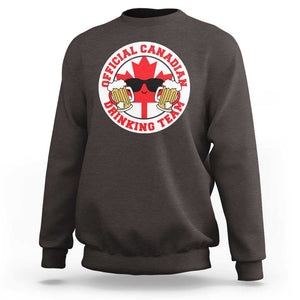 Canada Beer Lover Sweatshirt Official Canadian Drinking Team TS09 Dark Chocolate Print Your Wear