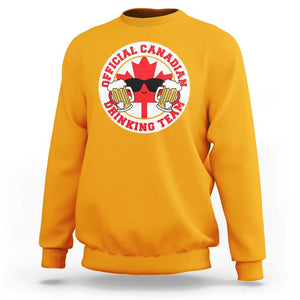Canada Beer Lover Sweatshirt Official Canadian Drinking Team TS09 Gold Print Your Wear