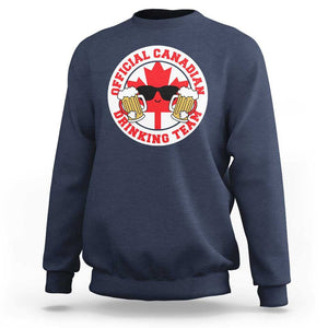 Canada Beer Lover Sweatshirt Official Canadian Drinking Team TS09 Navy Print Your Wear
