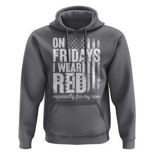 Red Friday Hoodie On Friday I Wear Red Especially For My Son TS09 Charcoal Print Your Wear