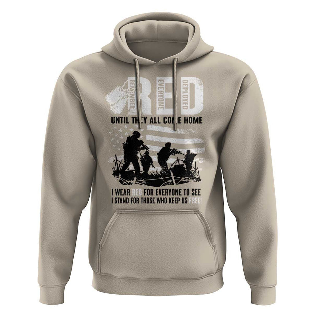 Red Friday Hoodie Until They Come Home Stand For Those Who Keep Us Free TS09 Sand Print Your Wear