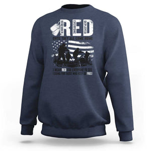 Red Friday Sweatshirt Until They Come Home Stand For Those Who Keep Us Free TS09 Navy Print Your Wear