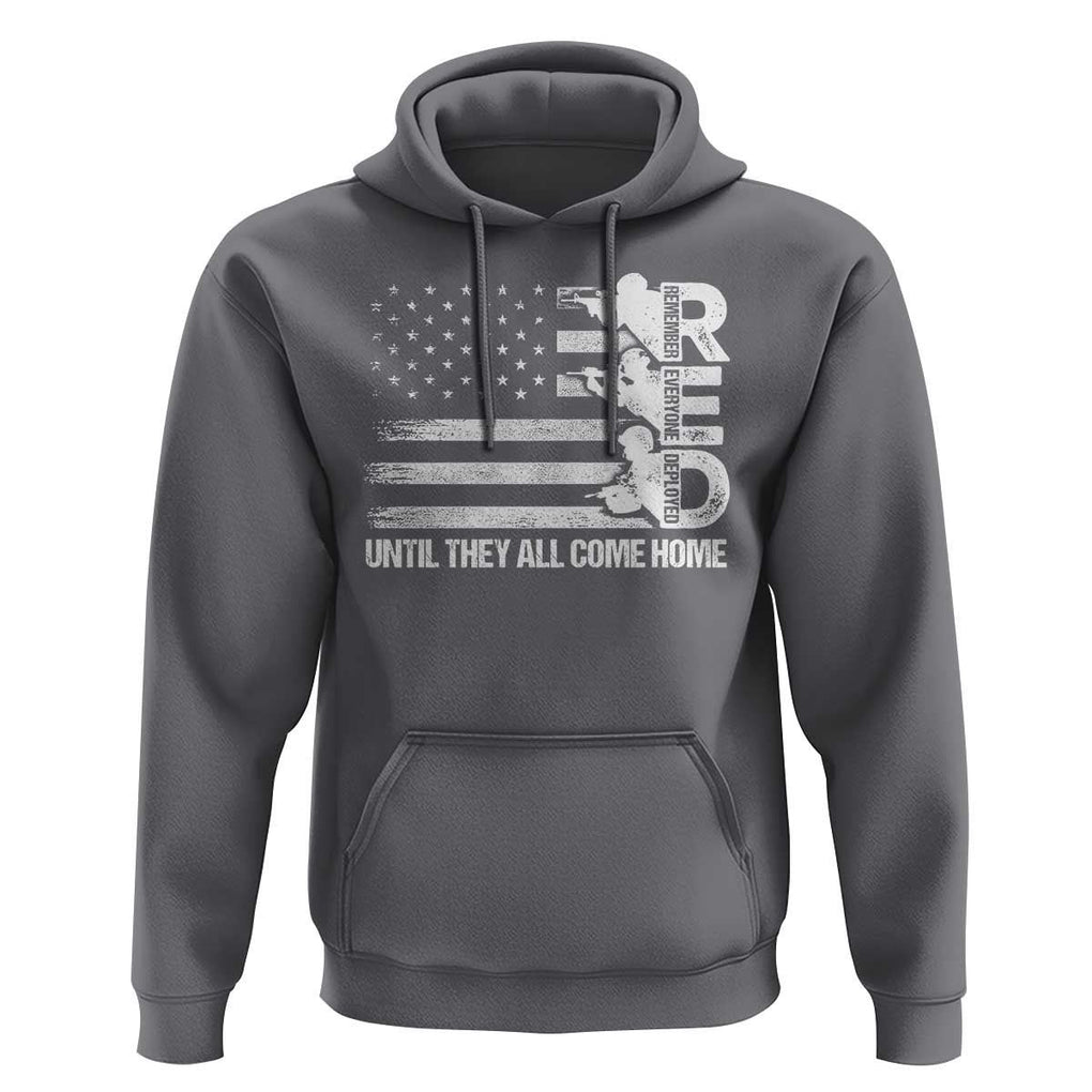 Red Friday Hoodie Until They Come Home Remember Everyone Deployed TS09 Charcoal Print Your Wear