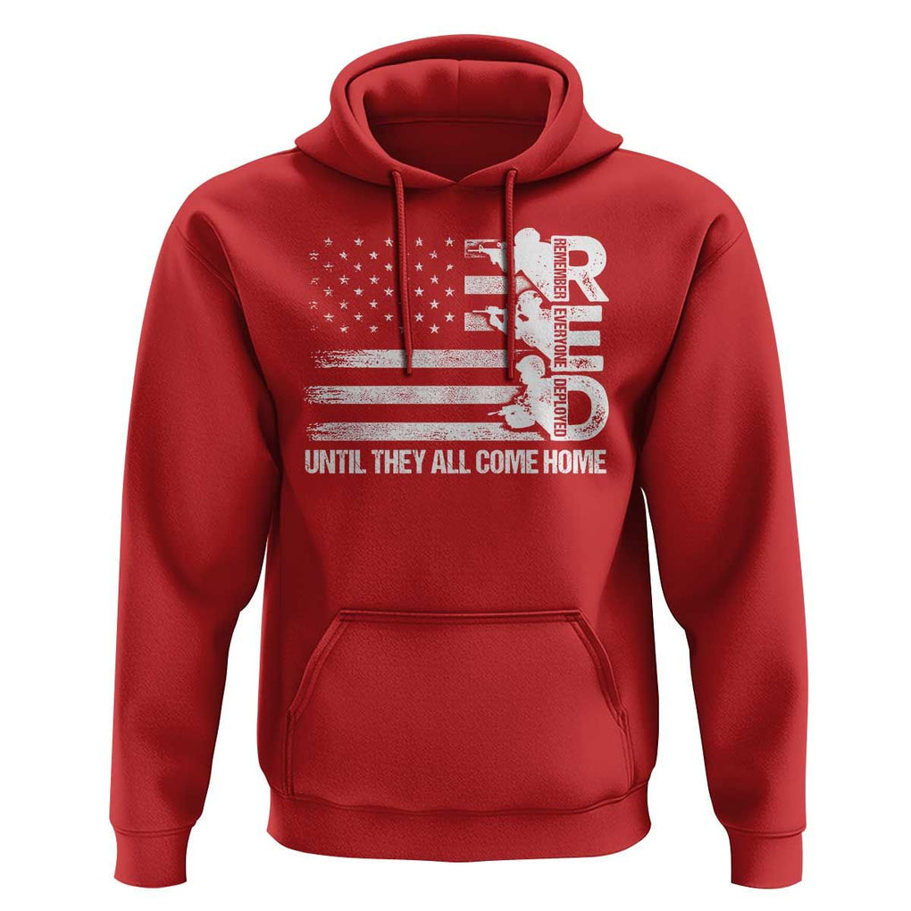 Red Friday Hoodie Until They Come Home Remember Everyone Deployed TS09 Red Print Your Wear