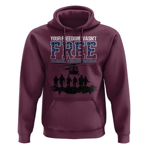Red Friday Hoodie Your Freedom Wasn't Free Remember Everyone Deployed TS09 Maroon Print Your Wear