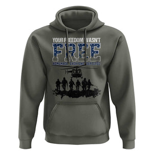 Red Friday Hoodie Your Freedom Wasn't Free Remember Everyone Deployed TS09 Military Green Print Your Wear