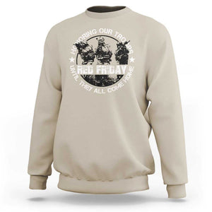 Red Friday Sweatshirt Honoring Our Troops Until They Come Home TS09 Sand Print Your Wear