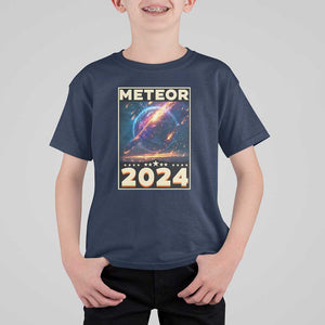 Perseid Meteor Shower 2024 Astronomy T Shirt For Kid TS09 Navy Print Your Wear
