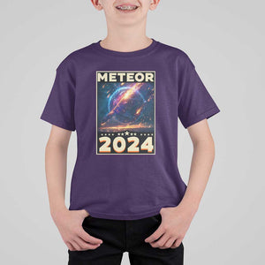 Perseid Meteor Shower 2024 Astronomy T Shirt For Kid TS09 Purple Print Your Wear