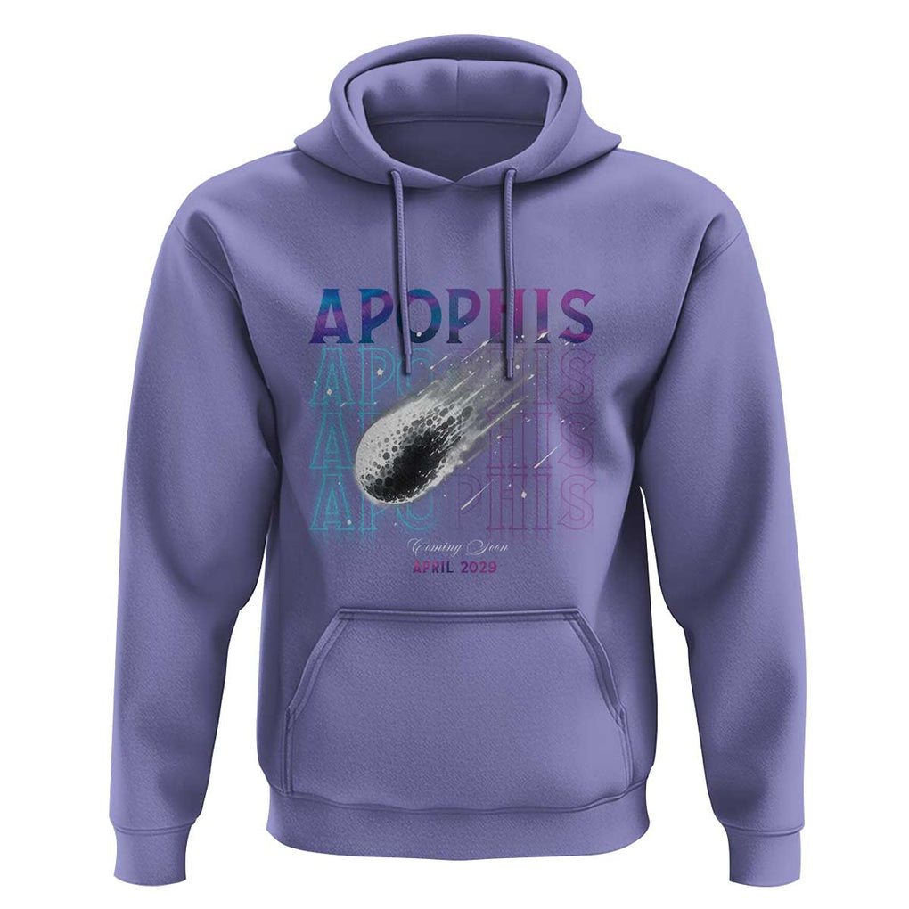 Astronomy Apophis Coming Soon April 2029 Hoodie TS09 Violet Print Your Wear