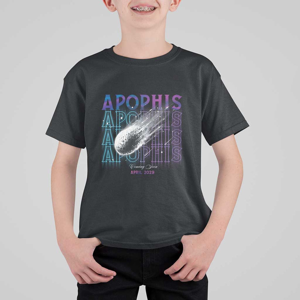 Astronomy Apophis Coming Soon April 2029 T Shirt For Kid TS09 Black Print Your Wear
