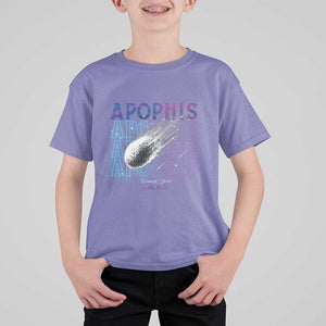 Astronomy Apophis Coming Soon April 2029 T Shirt For Kid TS09 Violet Print Your Wear
