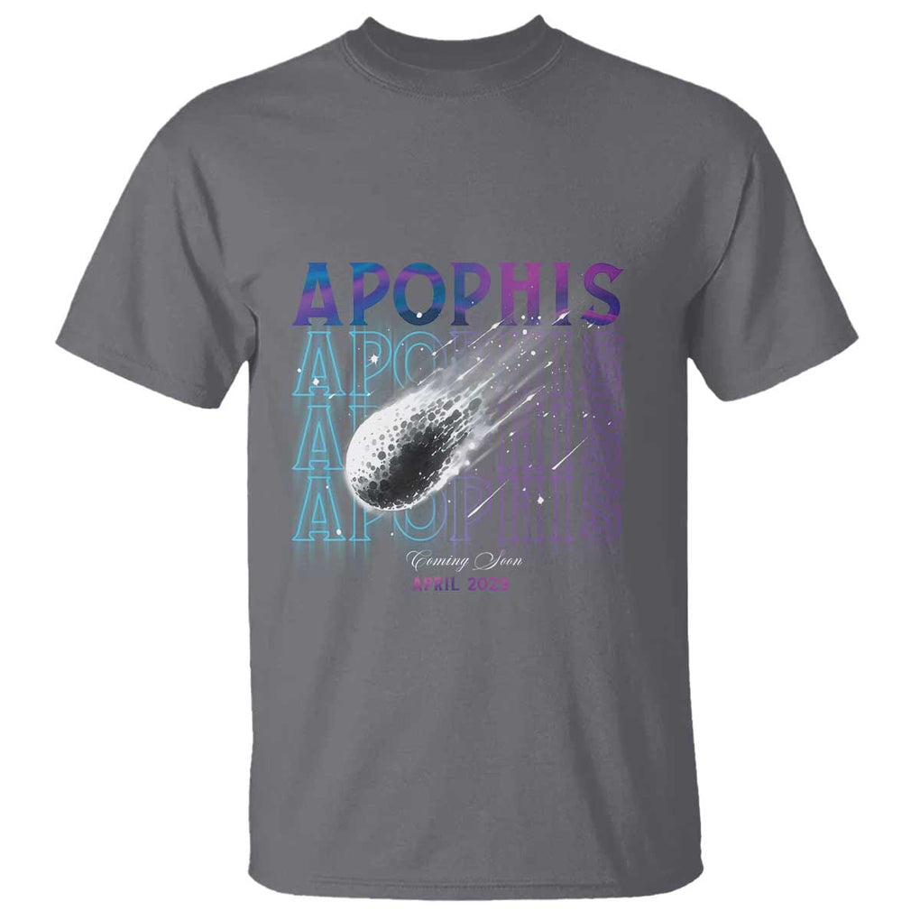 Astronomy Apophis Coming Soon April 2029 T Shirt TS09 Charcoal Print Your Wear