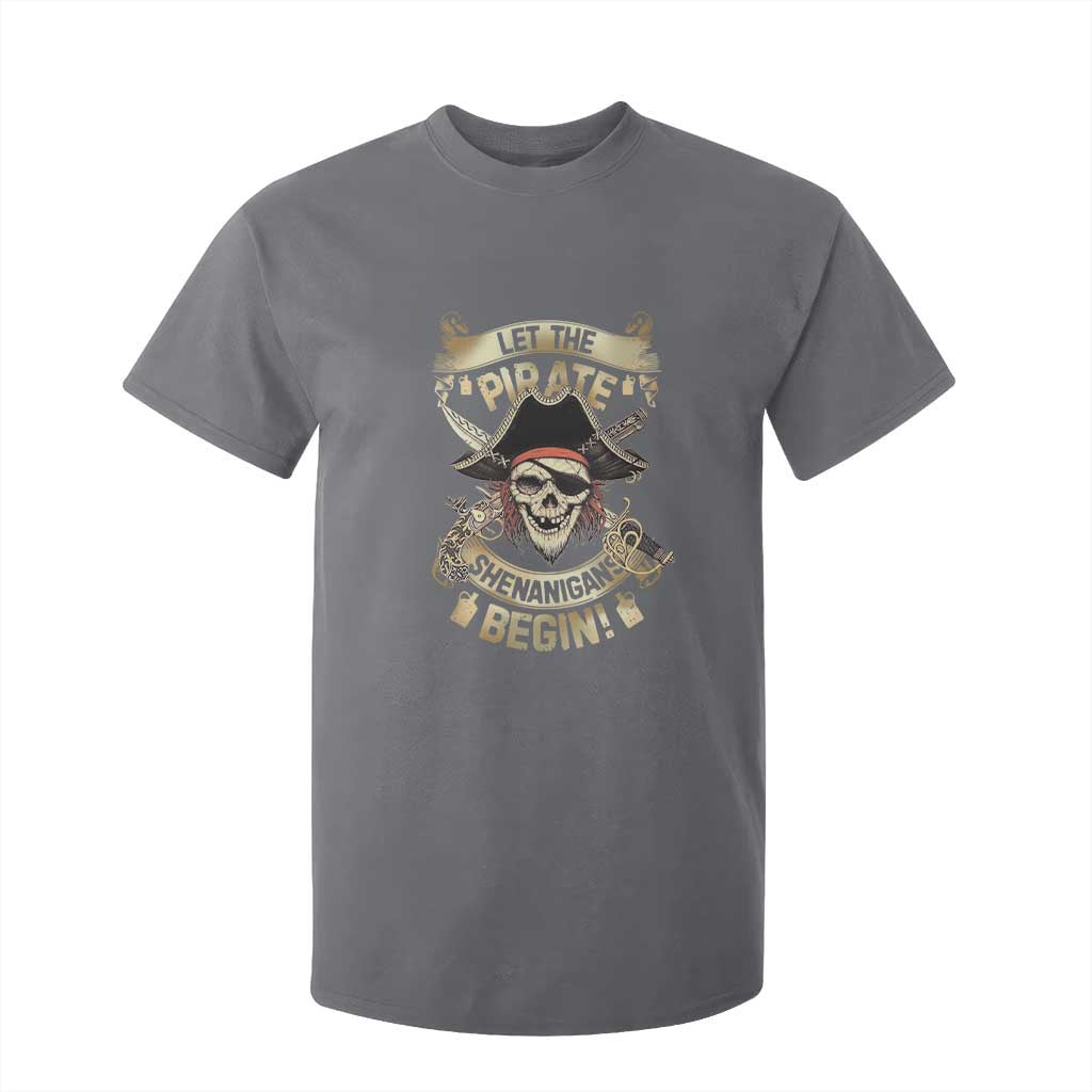 Pirate T Shirt For Kid Let The Pirate Shenanigans Begin TS09 Charcoal Print Your Wear