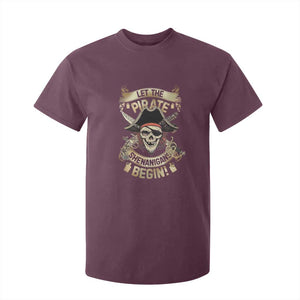 Pirate T Shirt For Kid Let The Pirate Shenanigans Begin TS09 Maroon Print Your Wear