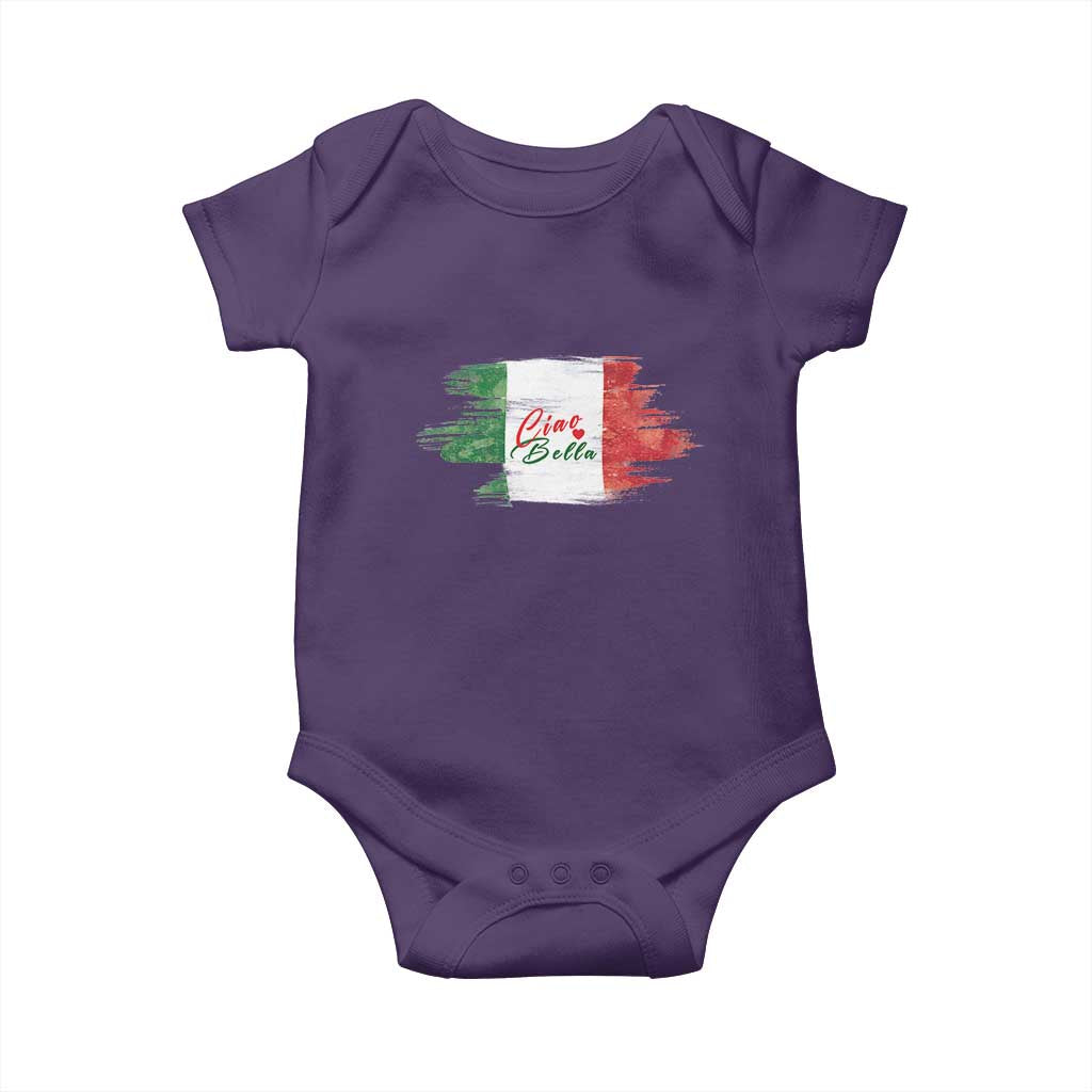 Italy Italian Ciao Bella Baby Onesie TS09 Purple Print Your Wear