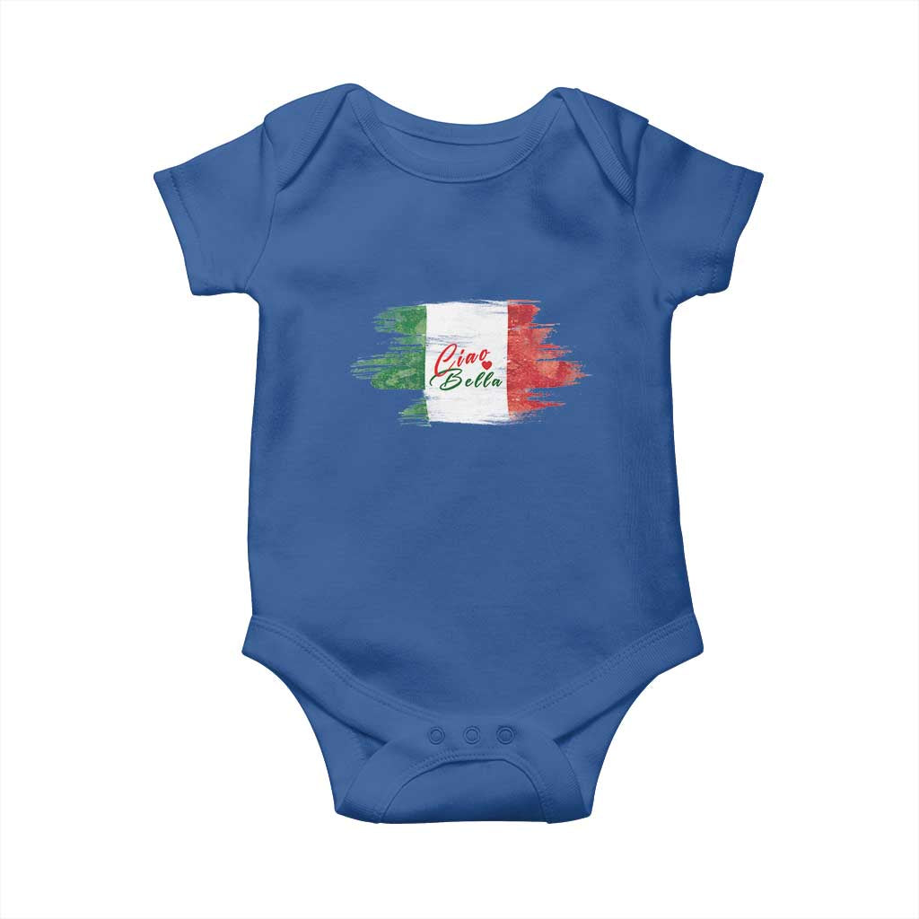 Italy Italian Ciao Bella Baby Onesie TS09 Royal Blue Print Your Wear