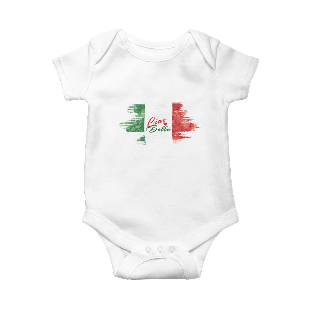 Italy Italian Ciao Bella Baby Onesie TS09 White Print Your Wear