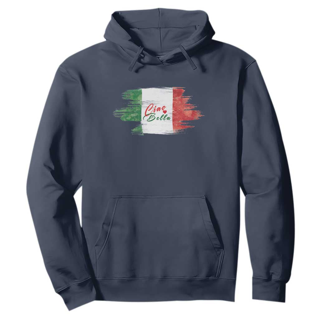 Italy Italian Ciao Bella Hoodie TS09 Navy Print Your Wear