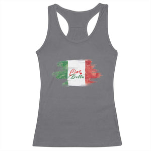 Italy Italian Ciao Bella Racerback Tank Top TS09 Charcoal Print Your Wear