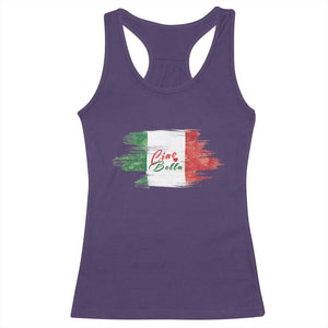 Italy Italian Ciao Bella Racerback Tank Top TS09 Purple Print Your Wear