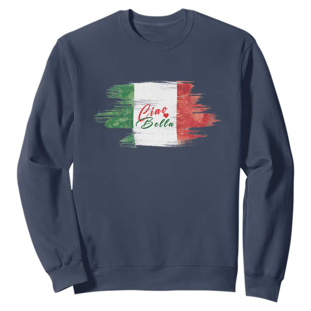 Italy Italian Ciao Bella Sweatshirt TS09 Navy Print Your Wear