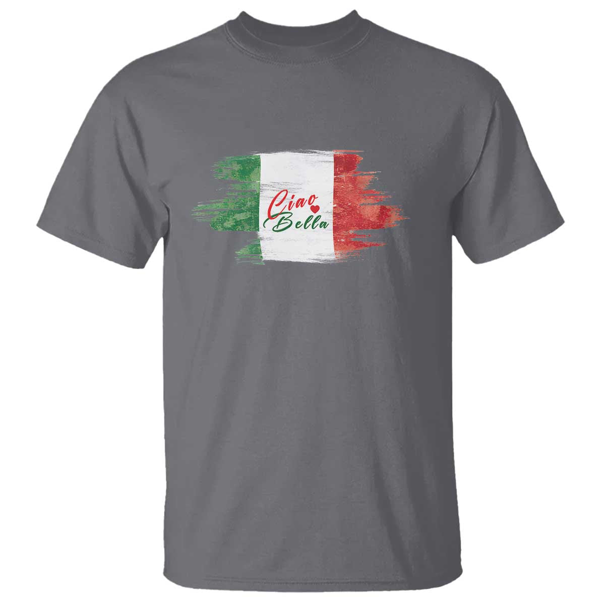 Italy Italian Ciao Bella T Shirt TS09 Charcoal Print Your Wear